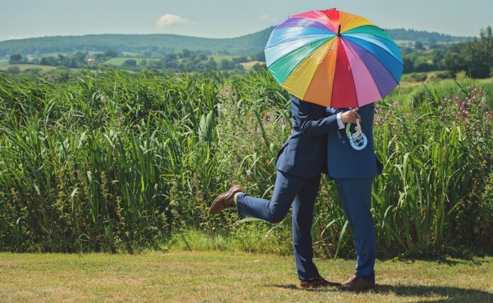 ombrello arcobaleno