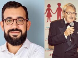 Jacopo Coghe e Toni Brandi, rispettivamente vicepresidente e presidente di Pro Vita & Famiglia