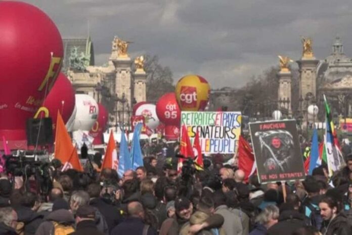 Manifestazioni a Parigi contro la riforma delle pensioni (marzo 2023)