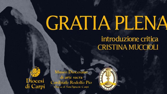 Locandina mostra "Gratia plena" al Museo Diocesano di Carpi